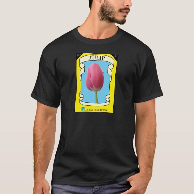 Tulip Seed Packet T Shirt (Framsida)
