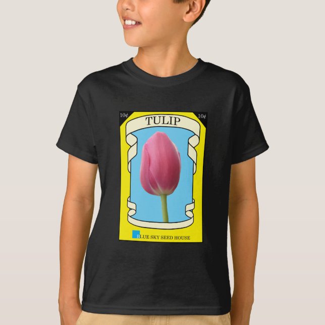 Tulip Seed Packet T-shirt (Framsida)