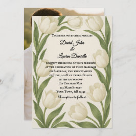 Tulip Sonata Photo Wedding Invitation Inbjudningar