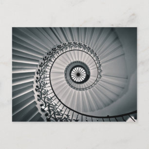 Tulip Staircase, Greenwich, London Vykort