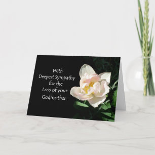 Tulip Sympathy Card - Förlusten av en gudmor Kort