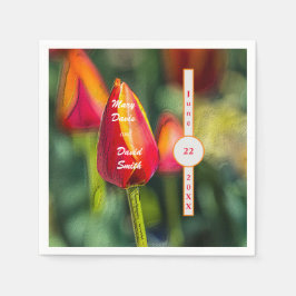 Tulip Textured Garden Pappersservett