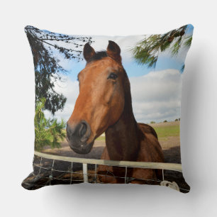 Tulip the Brown Bay Horse Kudde
