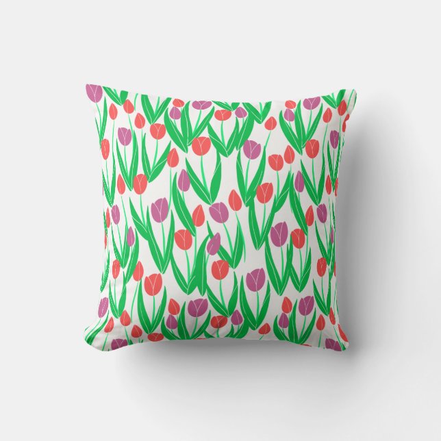 Tulip Time Pillow Kudde (Framsida)