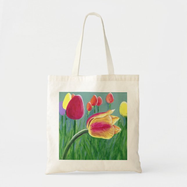 Tulip Tote Bag Tygkasse (Framsidan)