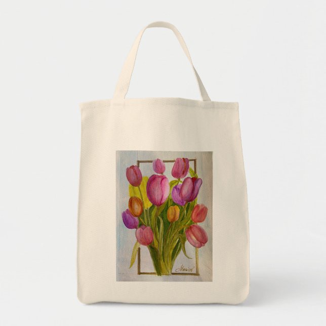 Tulip Tote Bag Tygkasse (Framsidan)