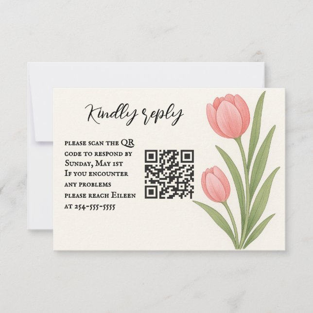 Tulip Treasure QR Code OSA kort (Framsida)