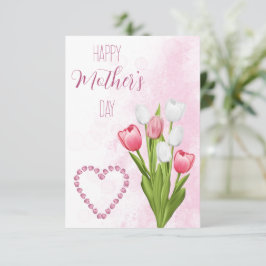 Tulipbukett Glad mors dag-kort Kort