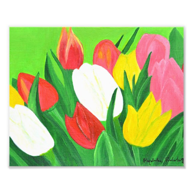 Tuliper1 Fototryck (Framsidan)