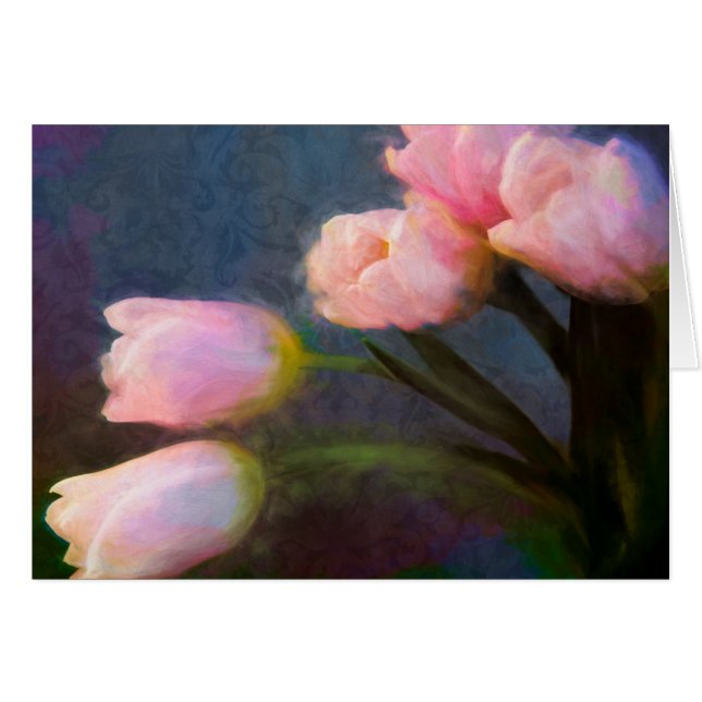 Tuliper 2 hälsningskort (Framsidan Horizontal)