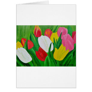 Tuliper 2a hälsningskort