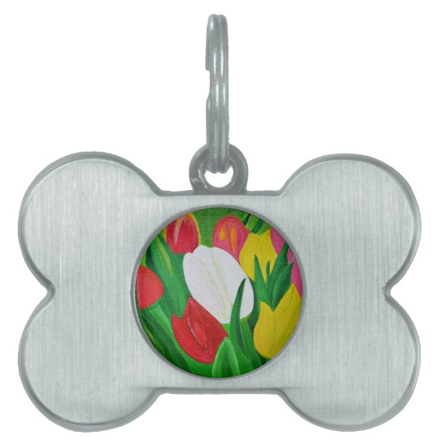 Tuliper 2a namnbricka husdjur (Framsidan)
