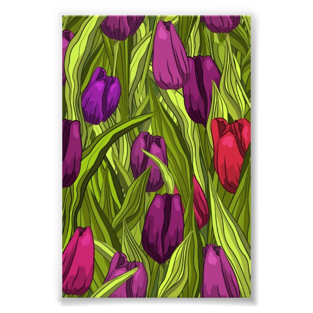 Tuliper Fototryck (Framsidan)