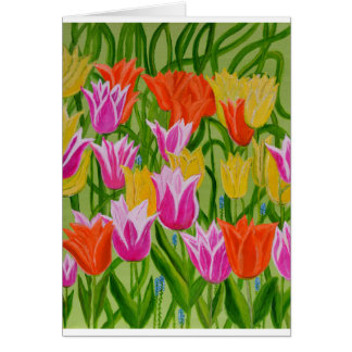 Tuliper Hälsningskort
