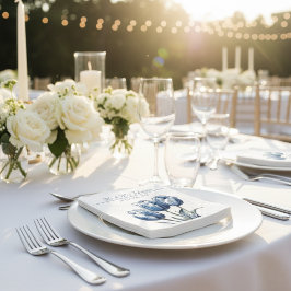 Tuliper i Delft Blue-anpassade Pappersservett