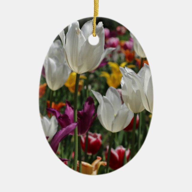 Tuliper Julgransprydnad Keramik (Framsidan)