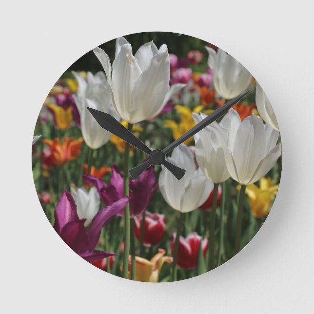 Tuliper Rund Klocka (Framsida)