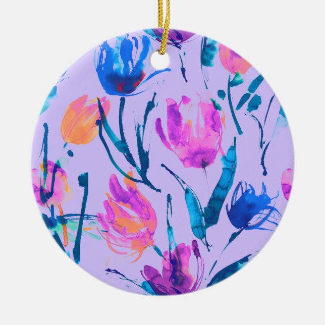 Tulipfeber Julgransprydnad Keramik (Framsidan)