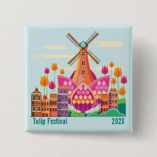 Tulipfestival, Kvarn, tulippor Knapp
