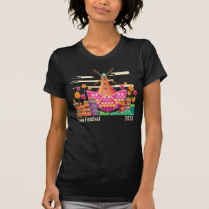 Tulipfestival, Kvarn, tulippor T Shirt