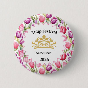 Tulipfestivalens Royalty Knappnål Knapp