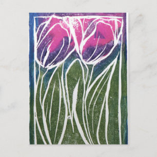 Tulipodling Konst Vykort