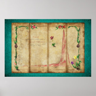Tulipomania Graph (mynta) Poster