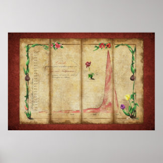 Tulipomania Graph (röd) Poster