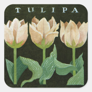 Tulips 2013 fyrkantigt klistermärke