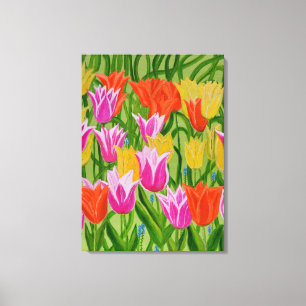 Tulips 2-tekonst canvastryck