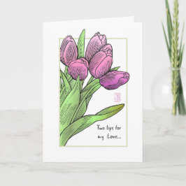 Tulips Birthday Kort
