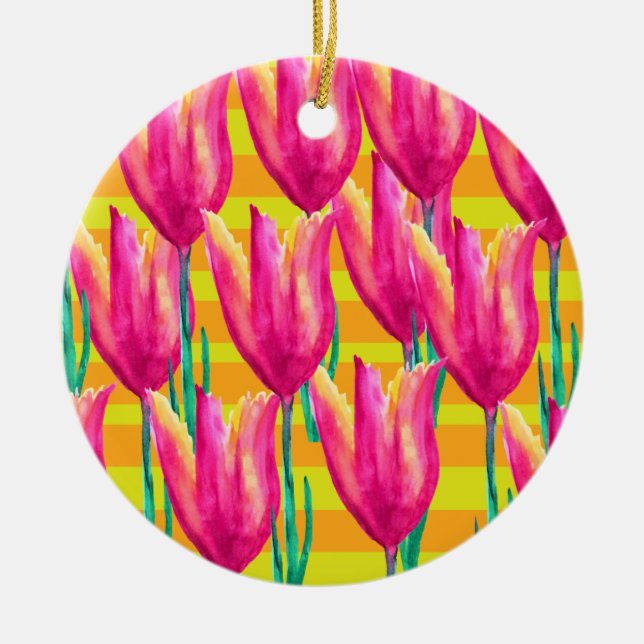 Tulips Dutch, Rand Circle Ornament (Framsidan)