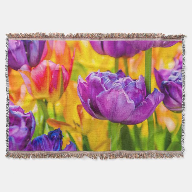 Tulips Enchanting Deep Rosa Mysfilt (Framsidan)
