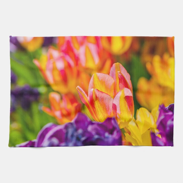 Tulips Enchanting Kökshandduk (Horisontell)