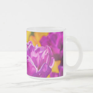 Tulips Enchanting Violet Frostad Glasmugg