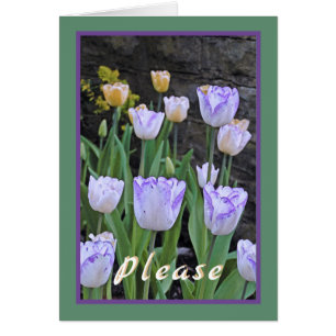 Tulips/få bra snart/från oss alla hälsningskort