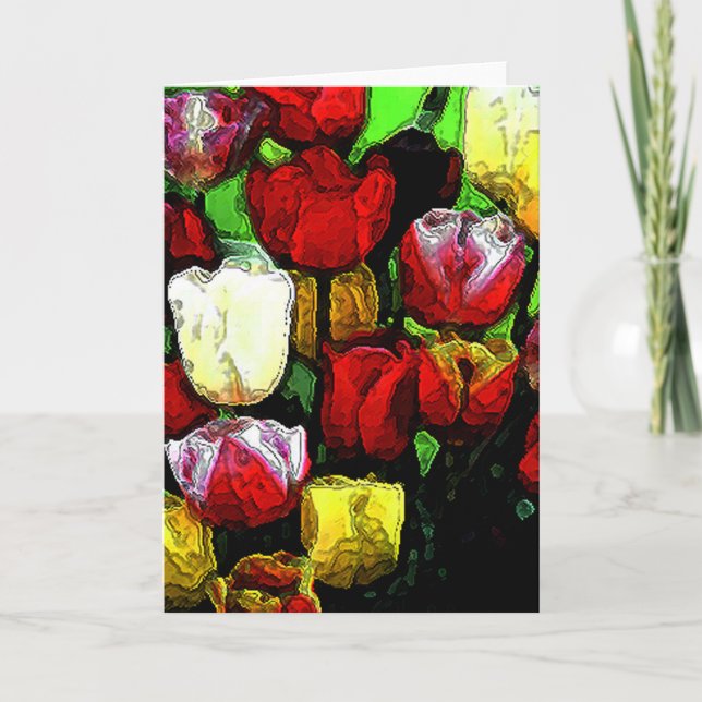 Tulips för Mamma Kort (Framsida)