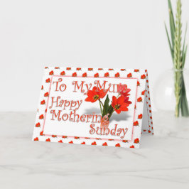 Tulips för Morsa för Mothering Söndag Kort