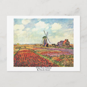 Tulips från Nederländerna av Claude Monet Vykort