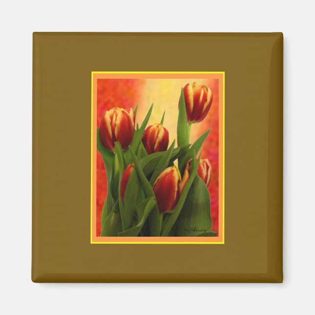 Tulips Gibney MUSEUM Zazzle-gåvor Magnet (Framsidan)