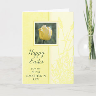 Tulips Glad påsk Son och dotter i juridik Helgkort