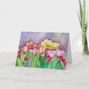 Tulips-hälsningskort Kort
