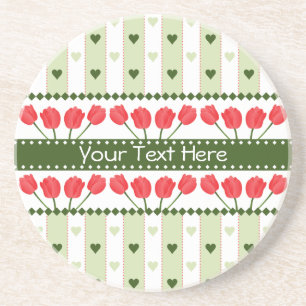 Tulips & Hearts underlägg, anpassar Underlägg