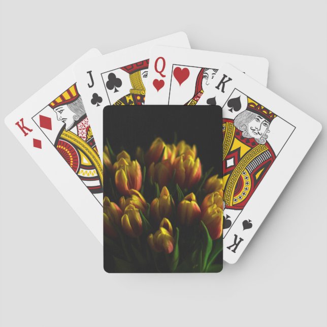 Tulips i blombunt casinokort (Baksidan)