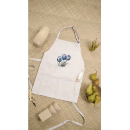 Tulips i Delft Blue Förkläde