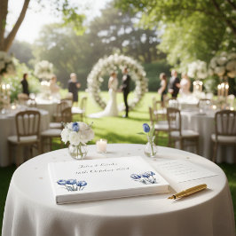 Tulips i Delft Blue Gästböcker