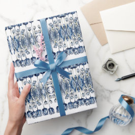 Tulips i Delft Blue Presentpapper