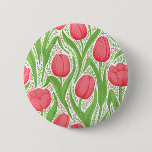 Tulips i rött och grönt knapp