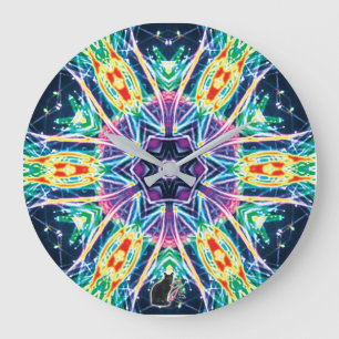 Tulips Kaleidoscope Stor Klocka
