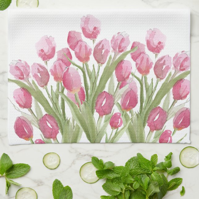 Tulips Kitchen Towel Kökshandduk (Vikta)